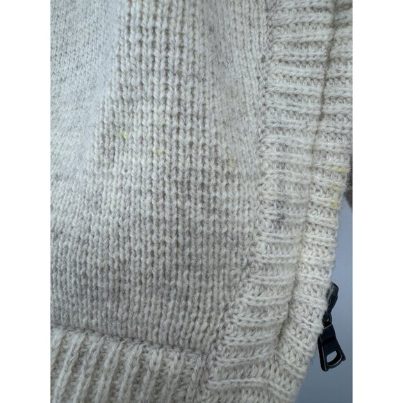 Vintage Gap Women Medium Coat Lambswool Funnel Neck Y2K Retro Cozy Indie Preppy - Picture 10 of 15